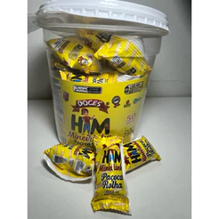 paçoca rolha mineirinha 15gr com 50 unidades