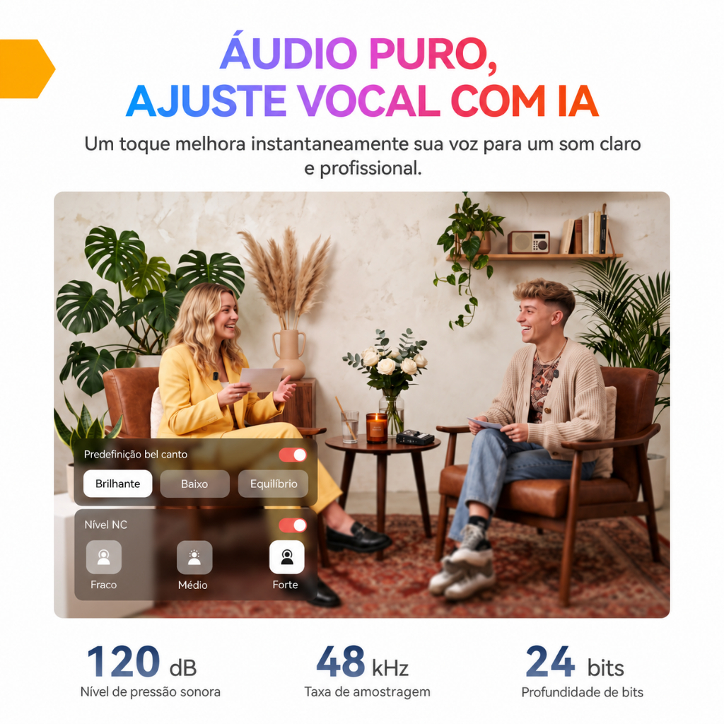 Hollyland LARK A2 Solo Microfone de Lapela USB-C Alcance de 200m — imagem 2 de 2