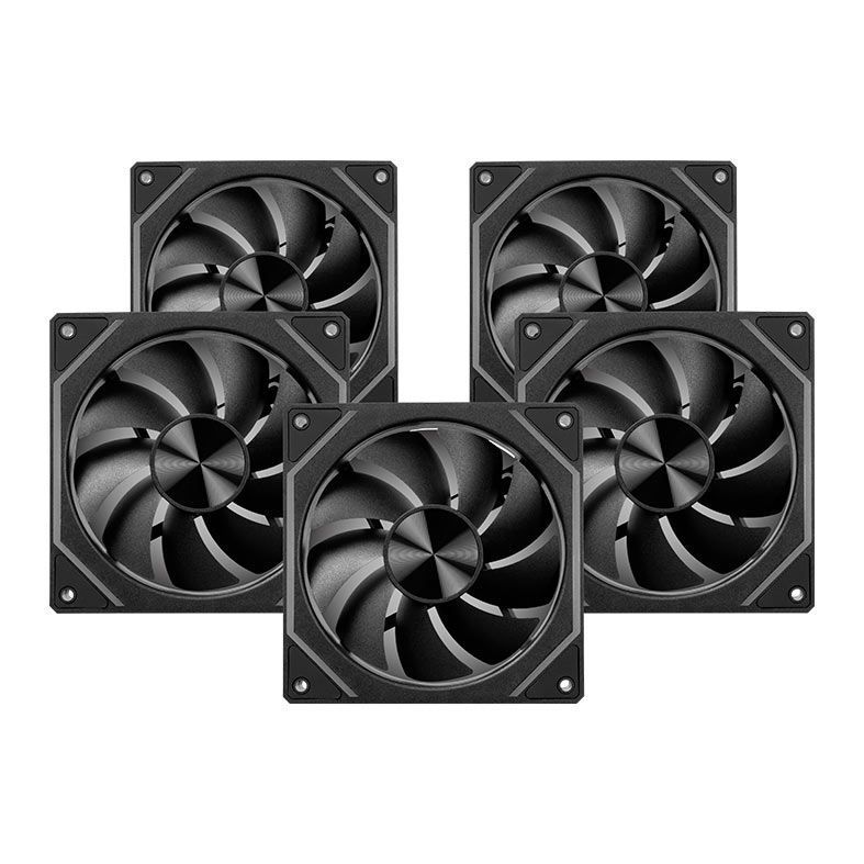 Kit Ventoinhas Pichau Ventus NX, ARGB, 5x120mm, Preto, PCH-VTNX5-BK01 · foto 2