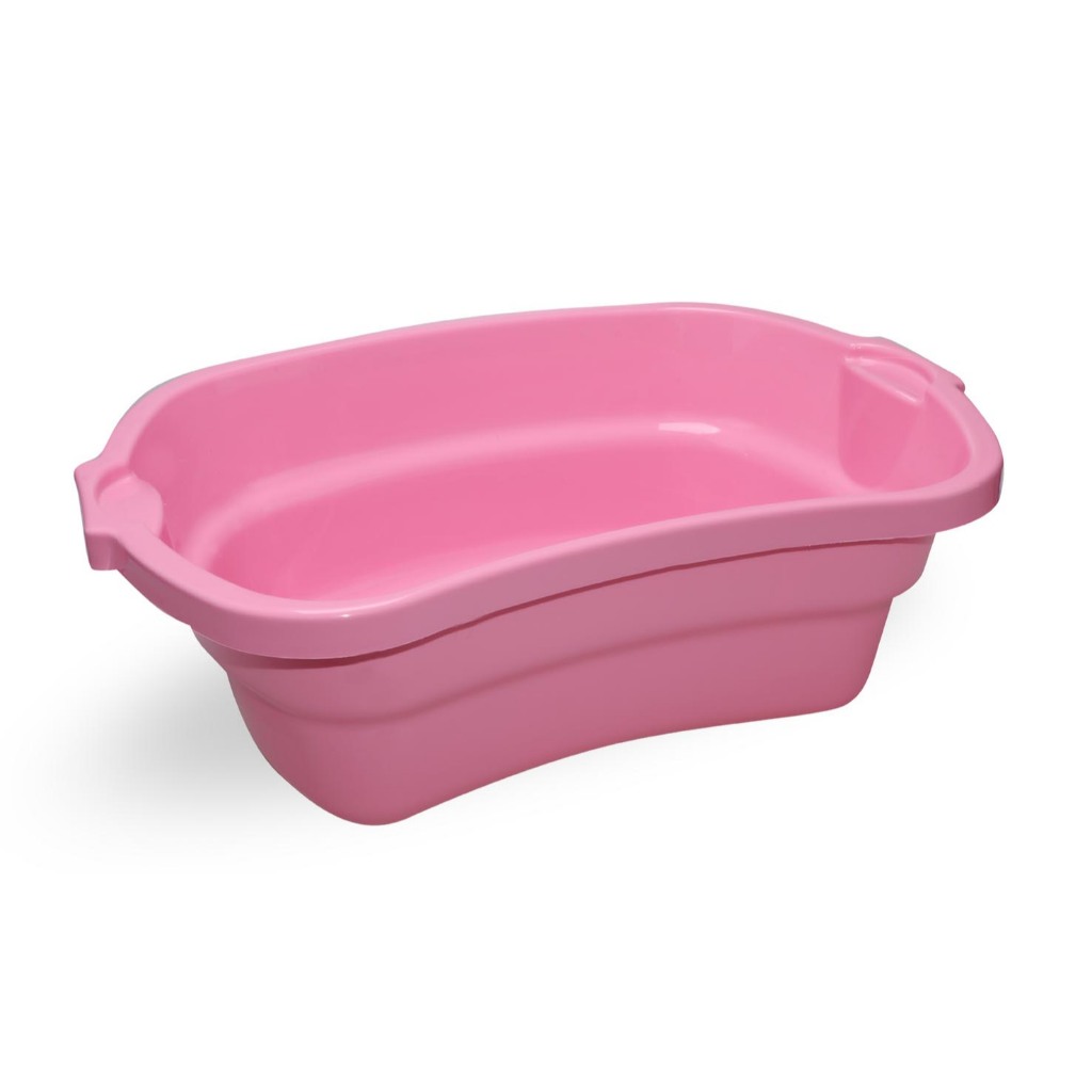 Bacia Retangular 17 Litros Para Roupas Banho Bebê Livre Bpa Cor Rosa