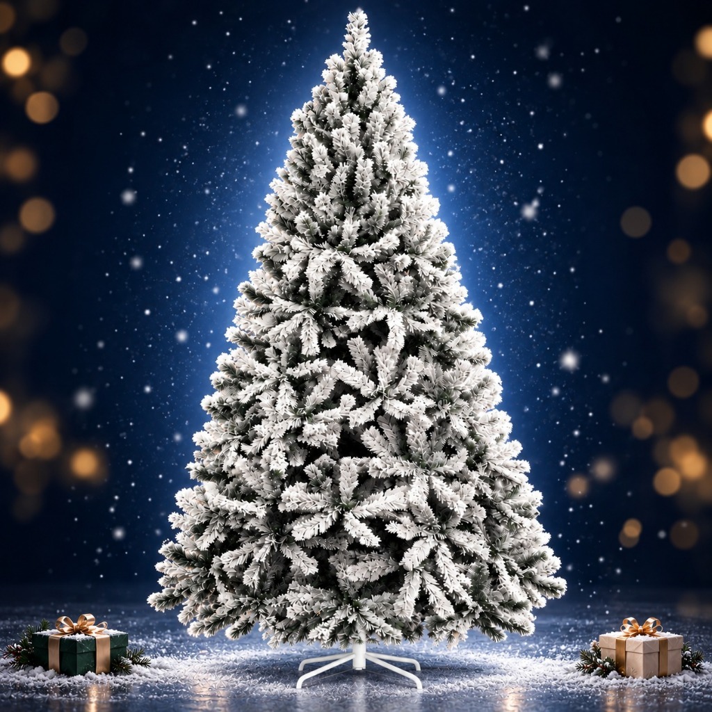 Árvore De Natal Nevada 2.1m 900 Galhos Pinheiro Premium Branca Cheia Luxo 1.5m/1.8m 900 Luvinco