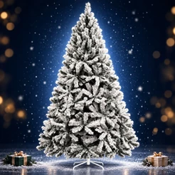 Árvore De Natal Nevada 2.1m 900 Galhos Pinheiro Premium Branca Cheia Luxo 1.5m/1.8m 900 Luvinco