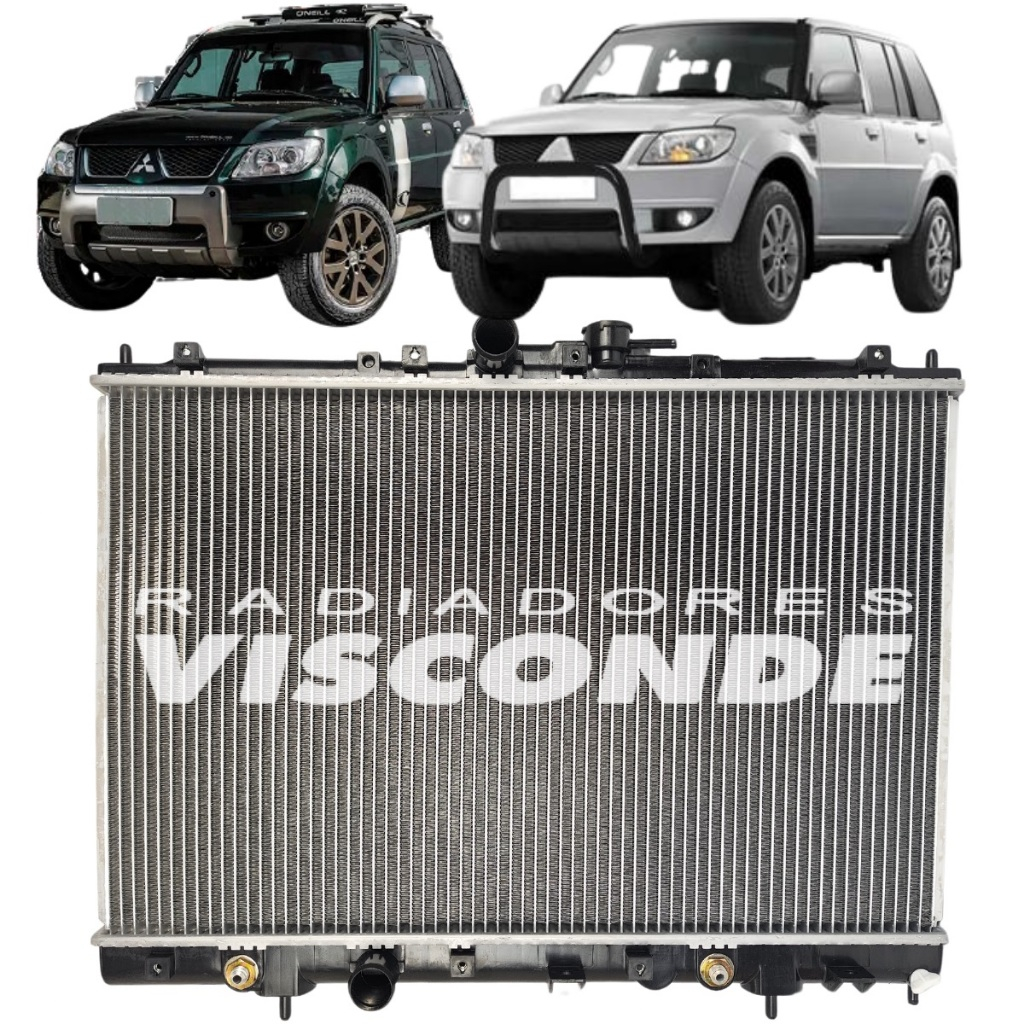 Radiador Visconde Pajero TR4 2003 - 2015 Pajero Io 1990 - 2008 2.0 Manual e Automático