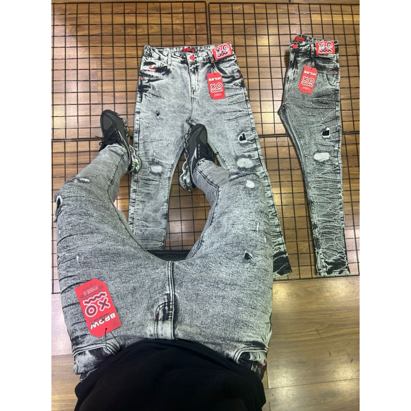 CALÇA JOGADOR BROW JEANS 100% ORIGINAL X.O — imagem 2 de 2