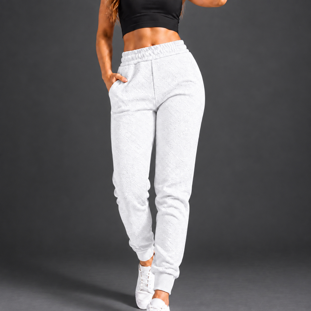Calça Jogger Cós Alto Com Bolsos Feminina Modeladora Casual Premium Fitness Não Marca