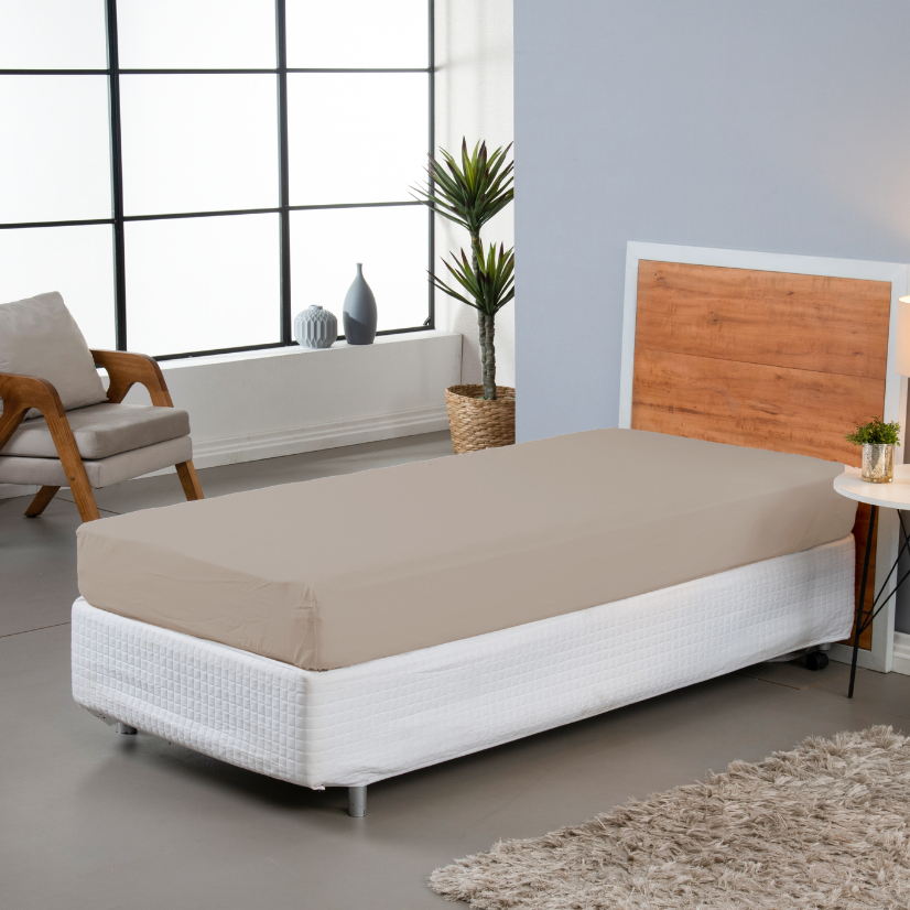 Lençol Avulso com Elástico Micropercal 300 Fios Solteiro Casal Queen King Toque Aveludado e Macio