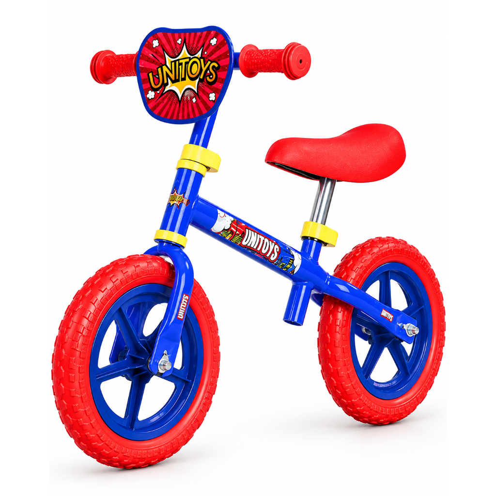 Bicicleta Equilibrio aro 12 Infantil Sem Pedal Azul Desenvolvimento Equilibrio Coordenação Motora
