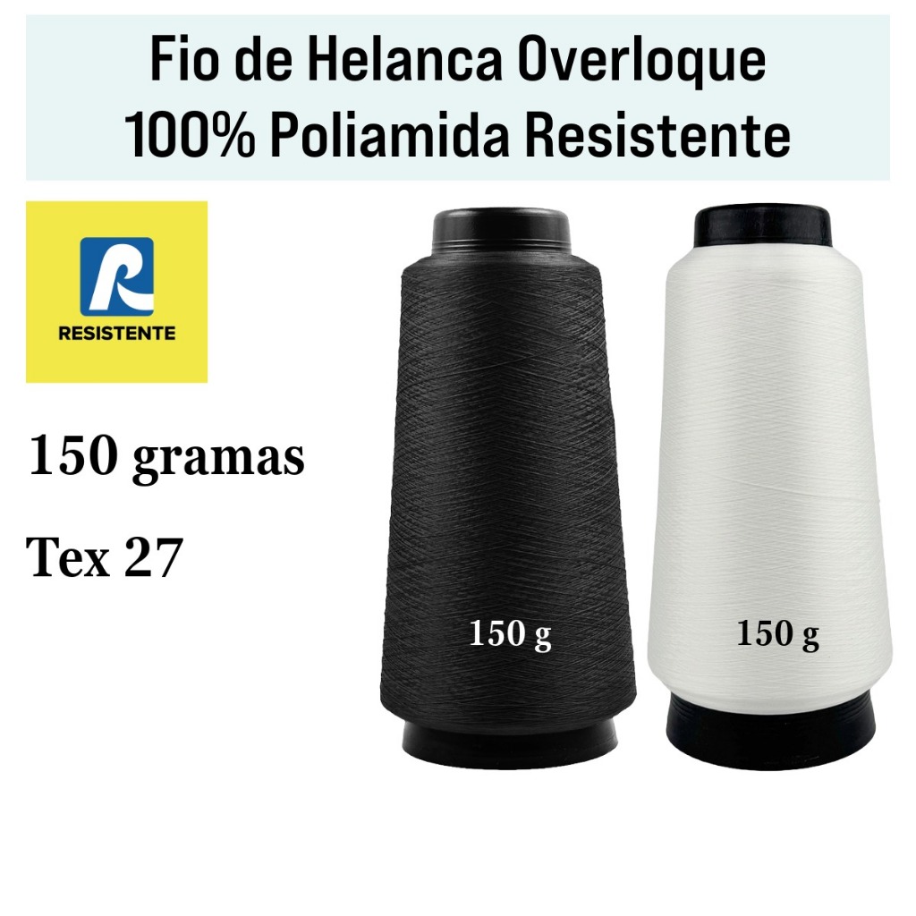Fio de Helanca 100% Poliamida Resistente Overlock