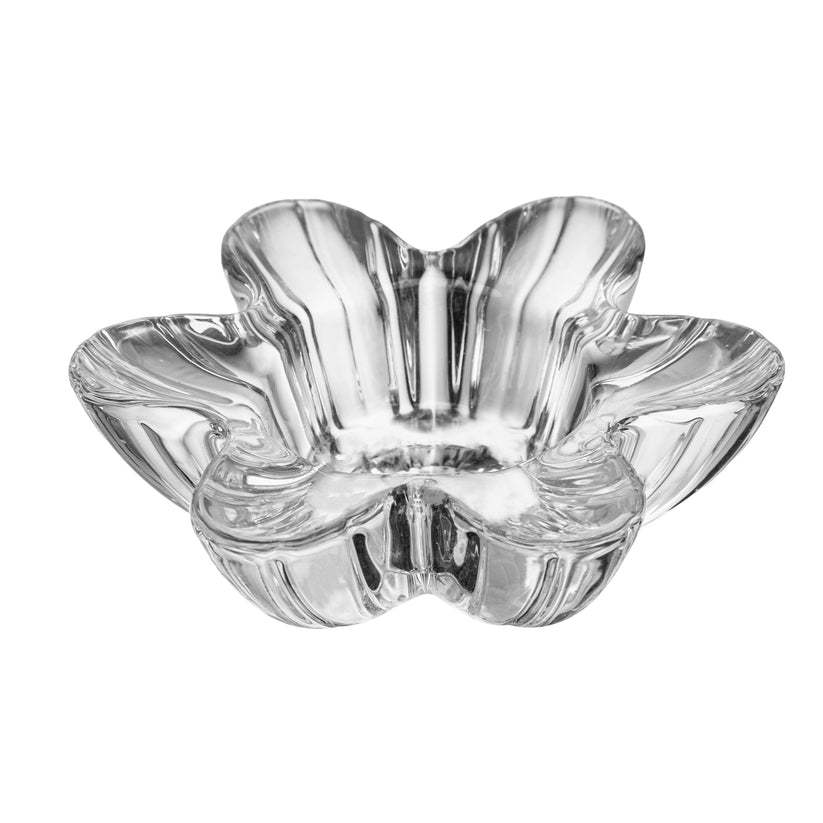 Porta Velas Pétalas 10cm Vidro Lyor para Decoração Mesa Sala Quarto Lavabo Aparador Ambiente Aconchegante Elegante Casa