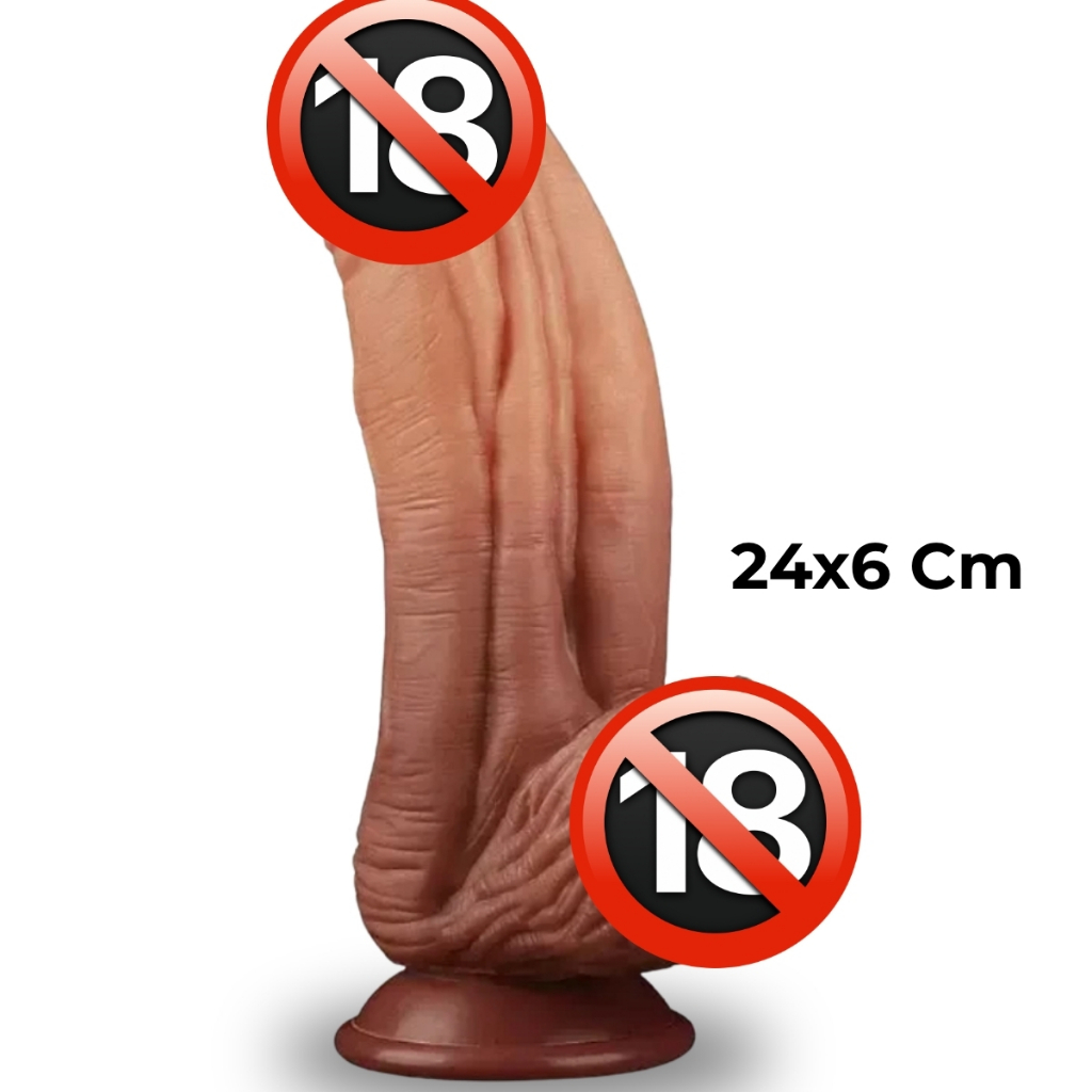 Pinto De Borracha 24,5 x 8 Cm Ultra Realístico Grande Grosso Consolo Monstro Gigante Cyberskin