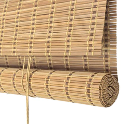 Persiana Evolux Rolo Bambu Haya Para Portas e Janelas de Quarto Sala Cozinha Sacada - Linha Bauhaus