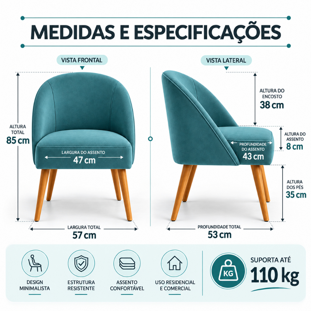 Cadeira Lua Mesa Jantar Sala Cozinha Churrasqueira Bistrô Bancada Restaurante
