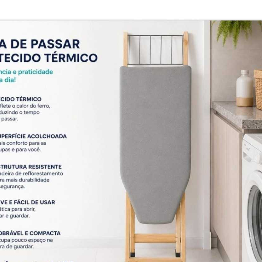✨ TÁBUA DE PASSAR TECIDO TÉRMICO ✨