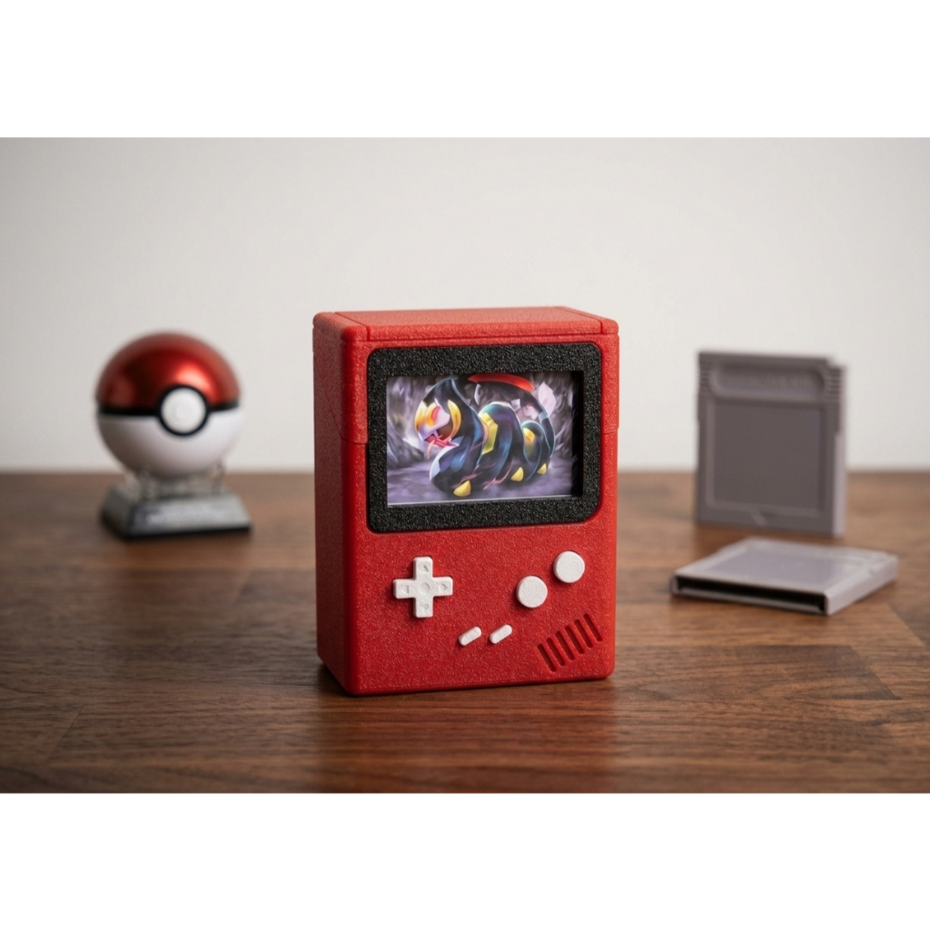 Deck Box Pokémon Game Boy Porta Cartas TCG Organizador Premium