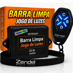 Jogo De Luzes Farol Strobo Pisca Alerta Barra Limpa 12/24v