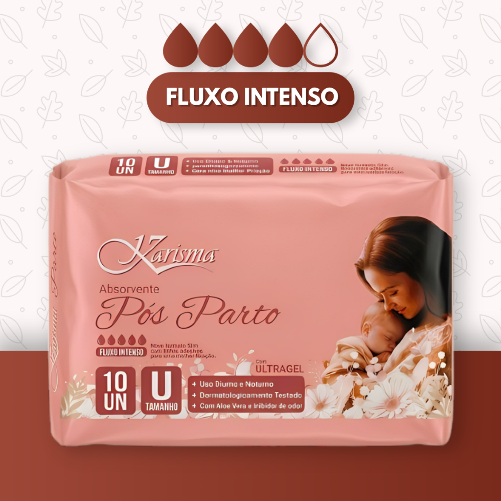 Absorvente Geriátrico Adulto Pós Parto Karisma Slim Ultragel - 10 Unidades — imagem 2 de 2