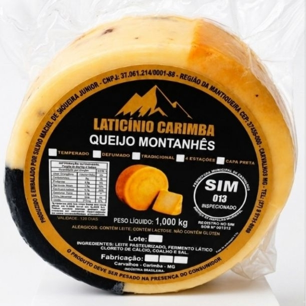 Kit 4 Queijos Parmesão Montanhês Premium 1kg Serra da Mantiqueira MG