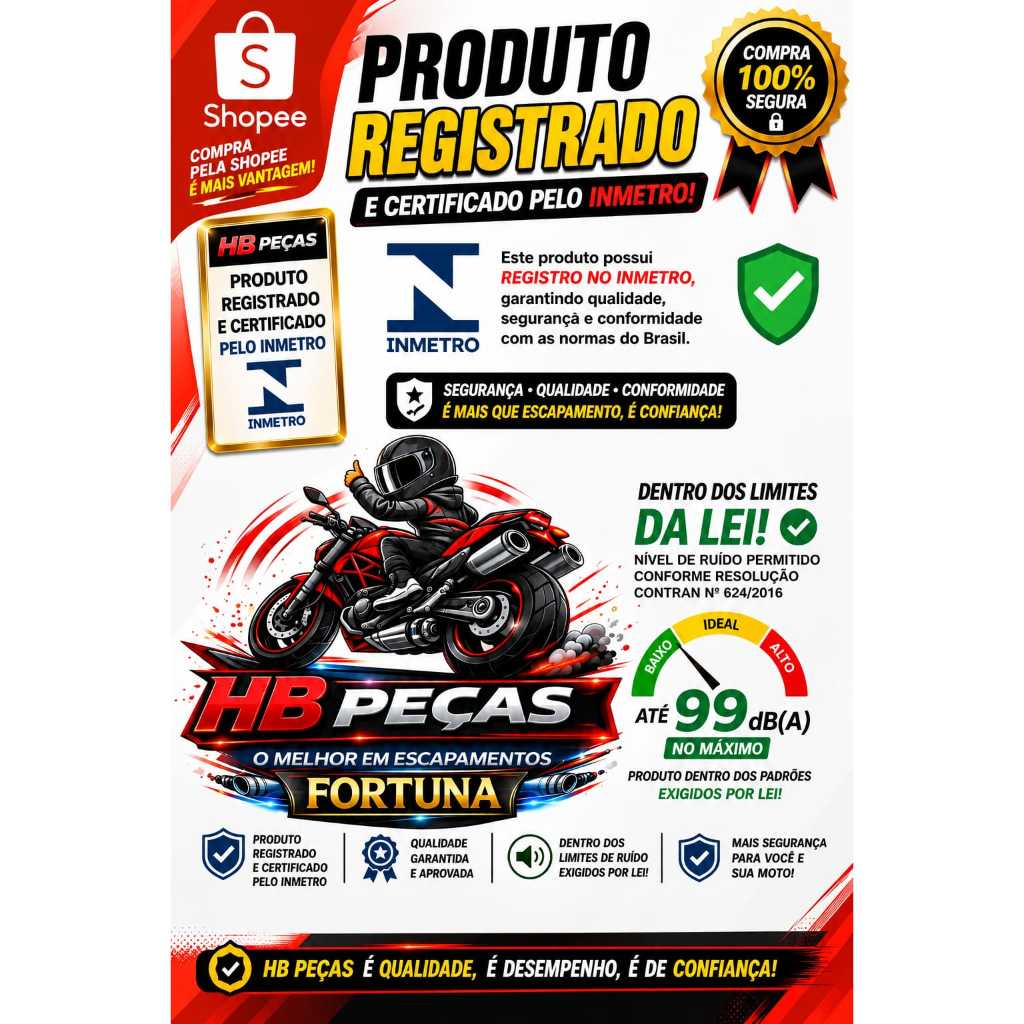 Escapamento Xre 300 Ano 2009 a 2023 F1 Mini Tri Oval Fortuna · foto 2