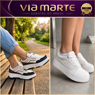 Tênis Via Marte Feminino Casual Plataforma