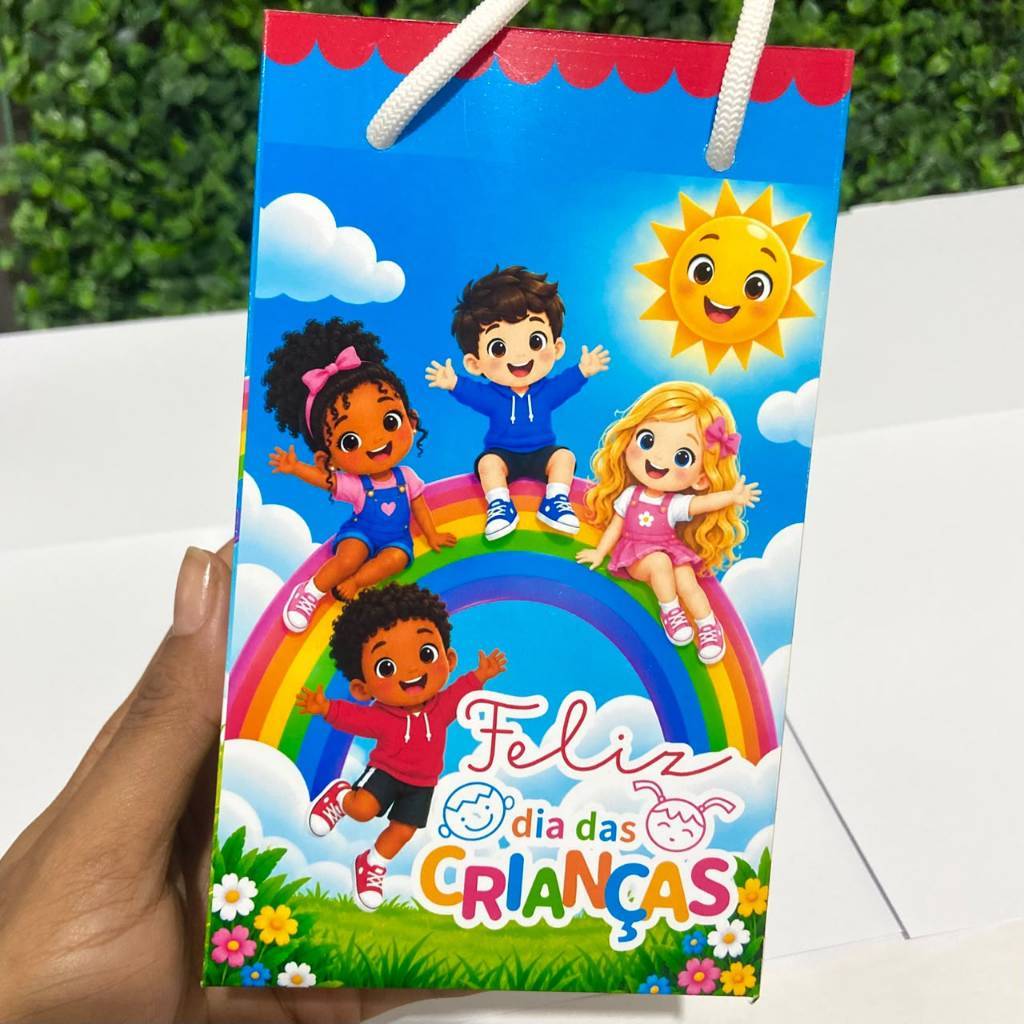 Sacolinha Surpresa Feliz dia das Crianças | Lembrancinhas Personalizadas| Festa Infantil
