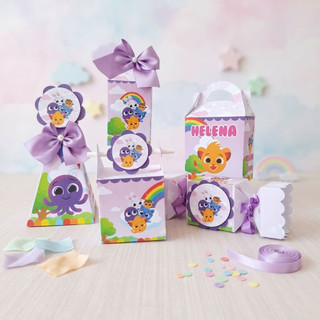 Kit Festa Bolofofo Lilas Personalizado + Brinde / Personalizados infantil / Lembrancinha Infantil/Aniversario de criança