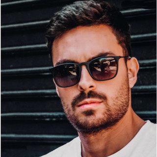 Óculos De Sol Masculino Forma Quadrado Moda Unissex Com Proteção Uv400
