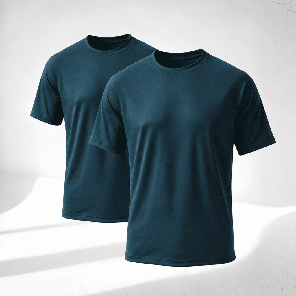 Kit 2 Camisetas Fitness Masculinas Dry Fit Proteção Solar UV Academia Treino Corrida