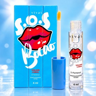 GLOSS VOLUME LABIAL SOS BOCÃO VIVAI COM D-PANTENOL E ÁCIDO HIALURÔNICO 4ML