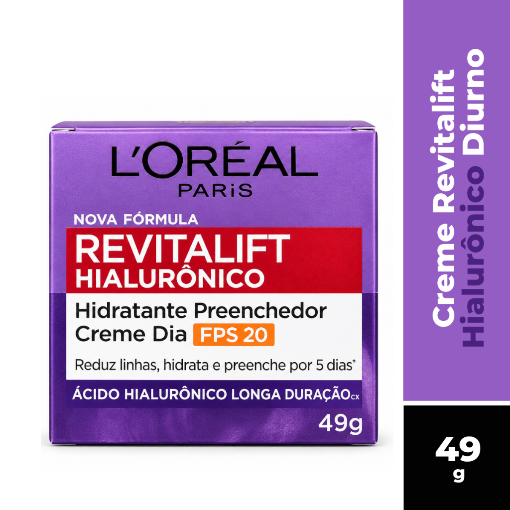 Revitalift Hialurônico Creme Facial Diurno Fps20 Loréal Paris 49g - 1 Unidade