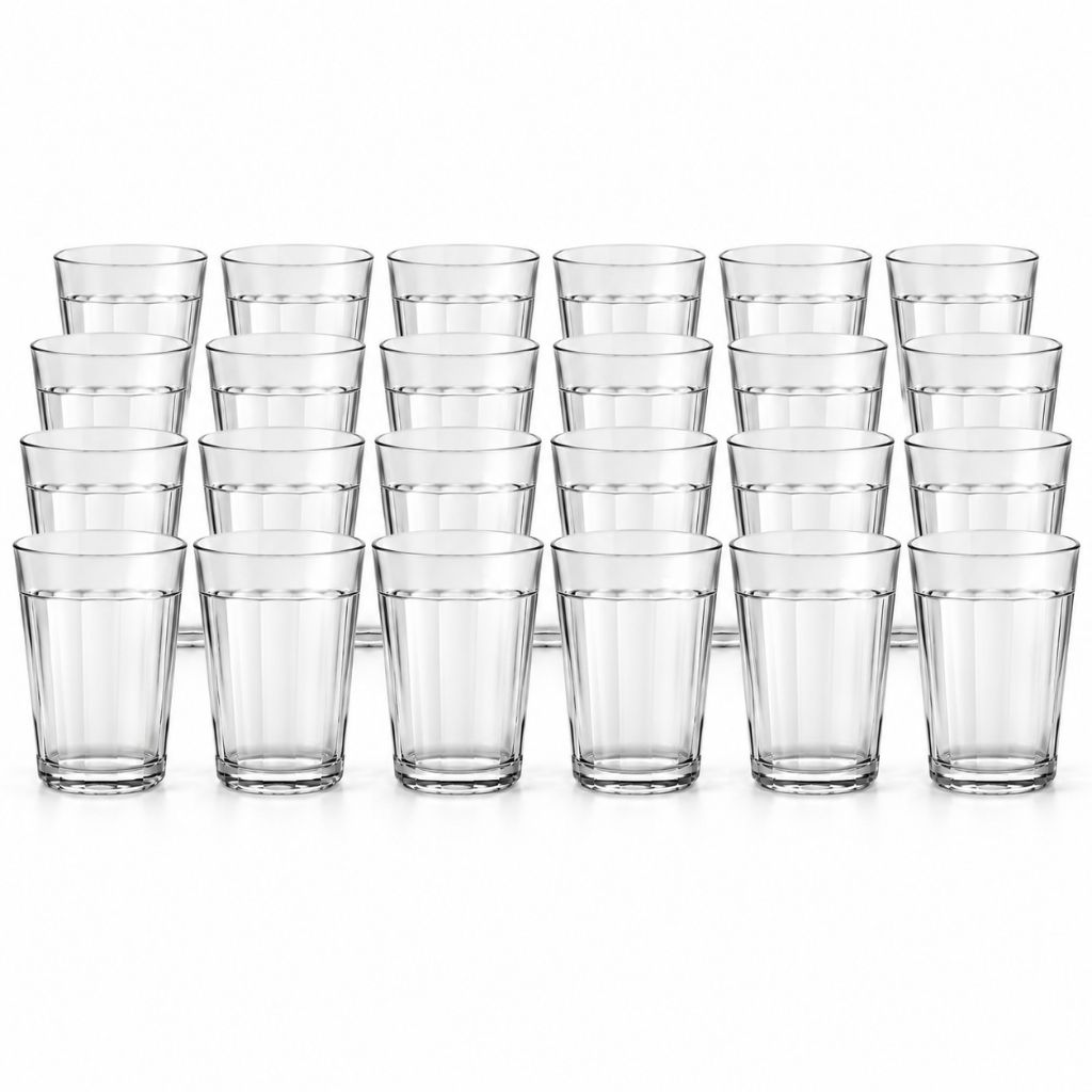 Kit Copo Americano 190ml Nadir Vidro Design Clássico Perfeito Para Diversas Bebidas