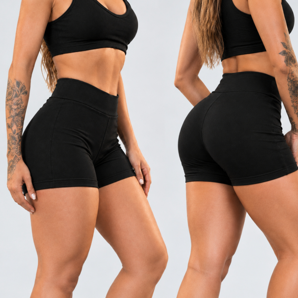 Short Feminino Corrida Academia  Malhação Caminhada Bermuda Feminina Legging Leg!