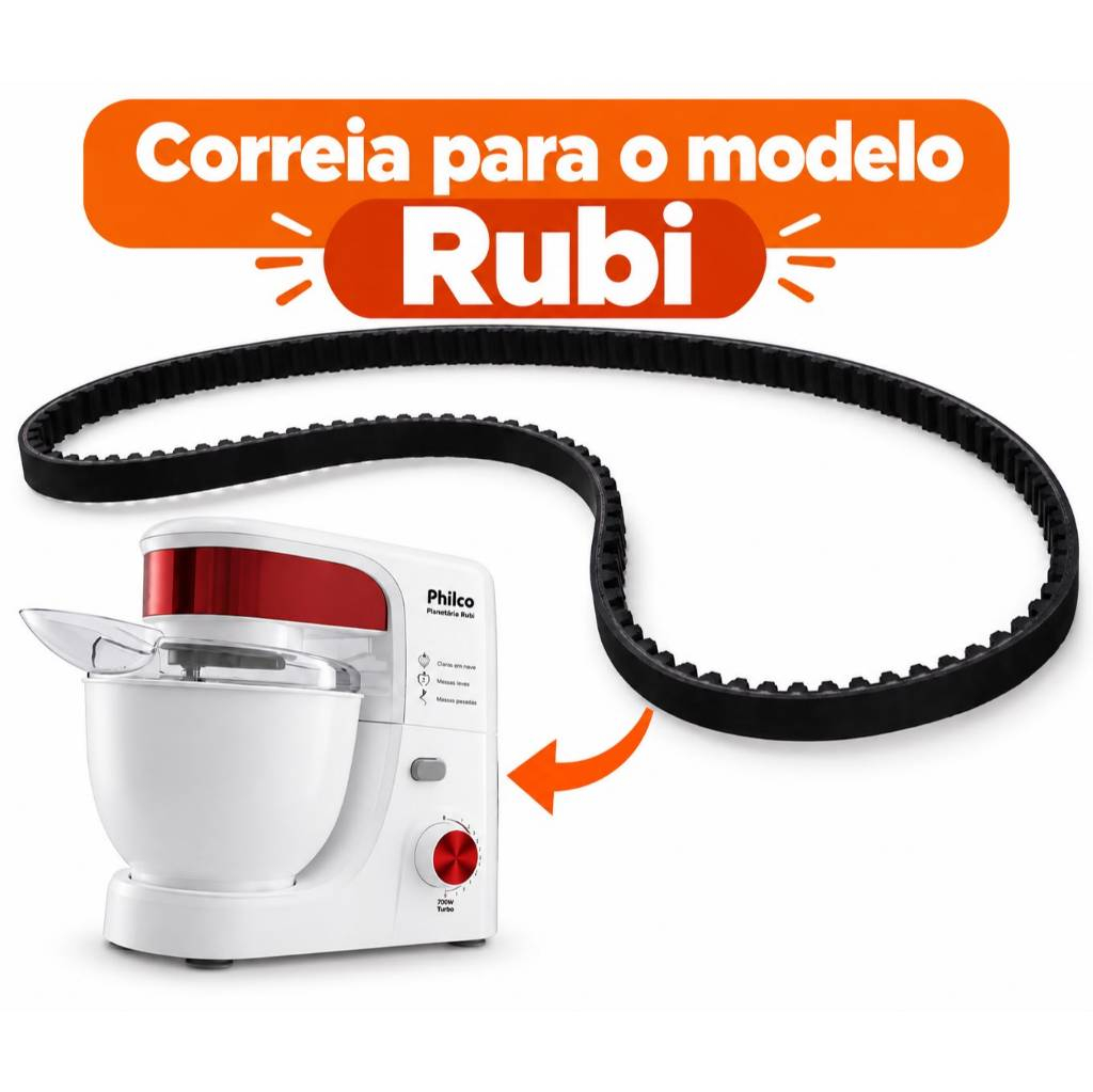 Correia Para Batedeira Planetaria Rubi 500w/700w