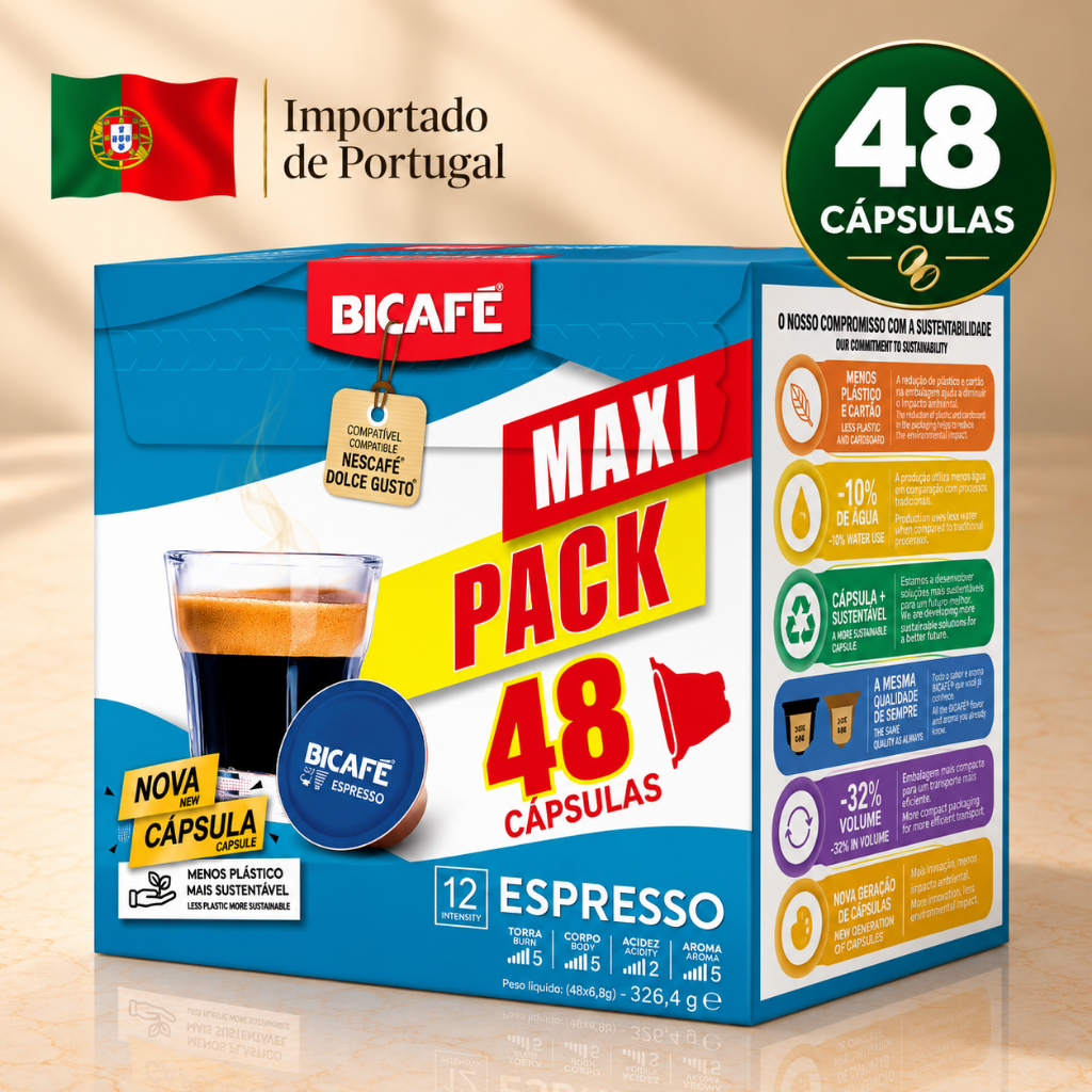 Maxipack 48 Cápsulas Importadas De Café Bicafé Espresso Compativel Maquinas Dolce Gusto
