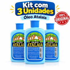 Kit 3 Óleo Atalaia 120ml Restaurador da Cor do Cabelo
