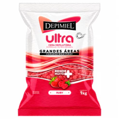 Cera Depilatória Depimiel Pérolas Ruby 1kg