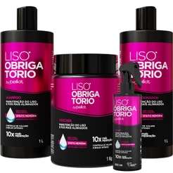 Kit Profissional Liso Obrigatório 1L BELKIT + Spray Liso Obrigatorio