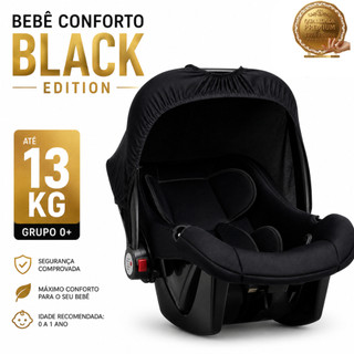 Bebê Conforto para Bebê Recém-Nascido Assento para Carro 0 a 13kg Bebê Maxi Baby Comfort Black Preto