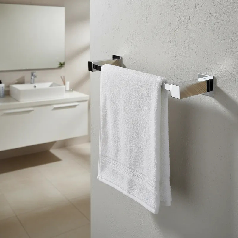 Porta Toalha De Banheiro 30cm Aço Inox 304 Alto Brilho Q-T30 — imagem 2 de 2