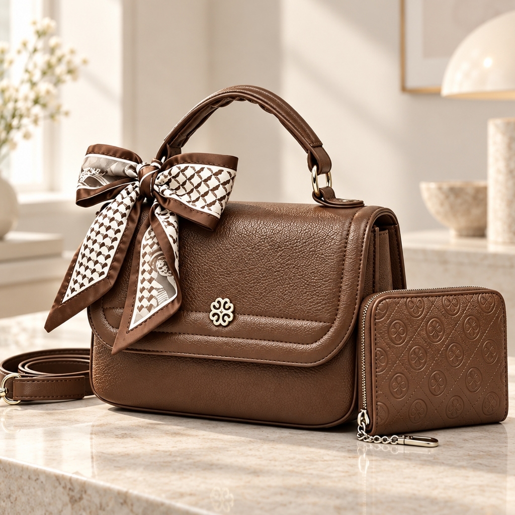 bolsa transversal feminina textura delicada lenco estampado alça removivel versatil todas ocasioes