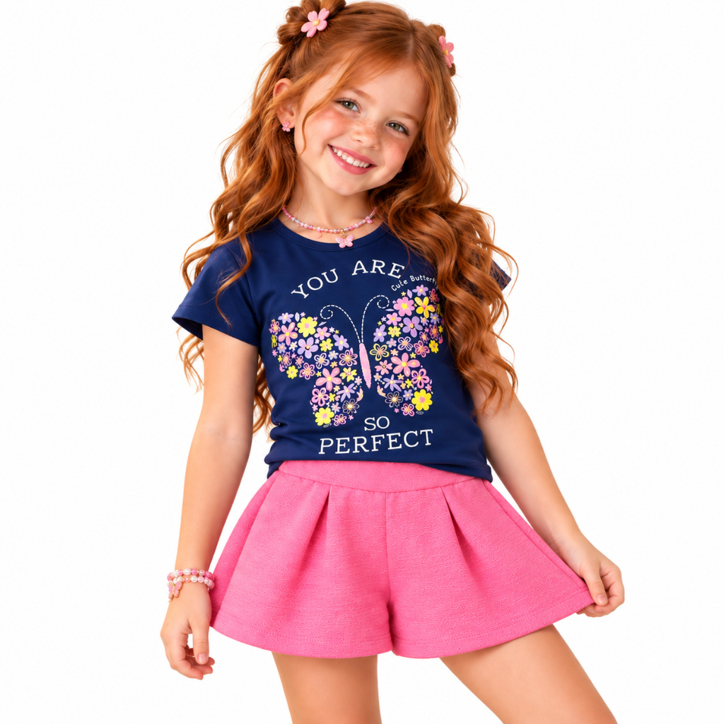 Conjunto Infantil Menina Verão do 3 ao 12 Anos  l Conjunto Feminino Infantil  l Roupa infantil Menina | Conjunto Menina