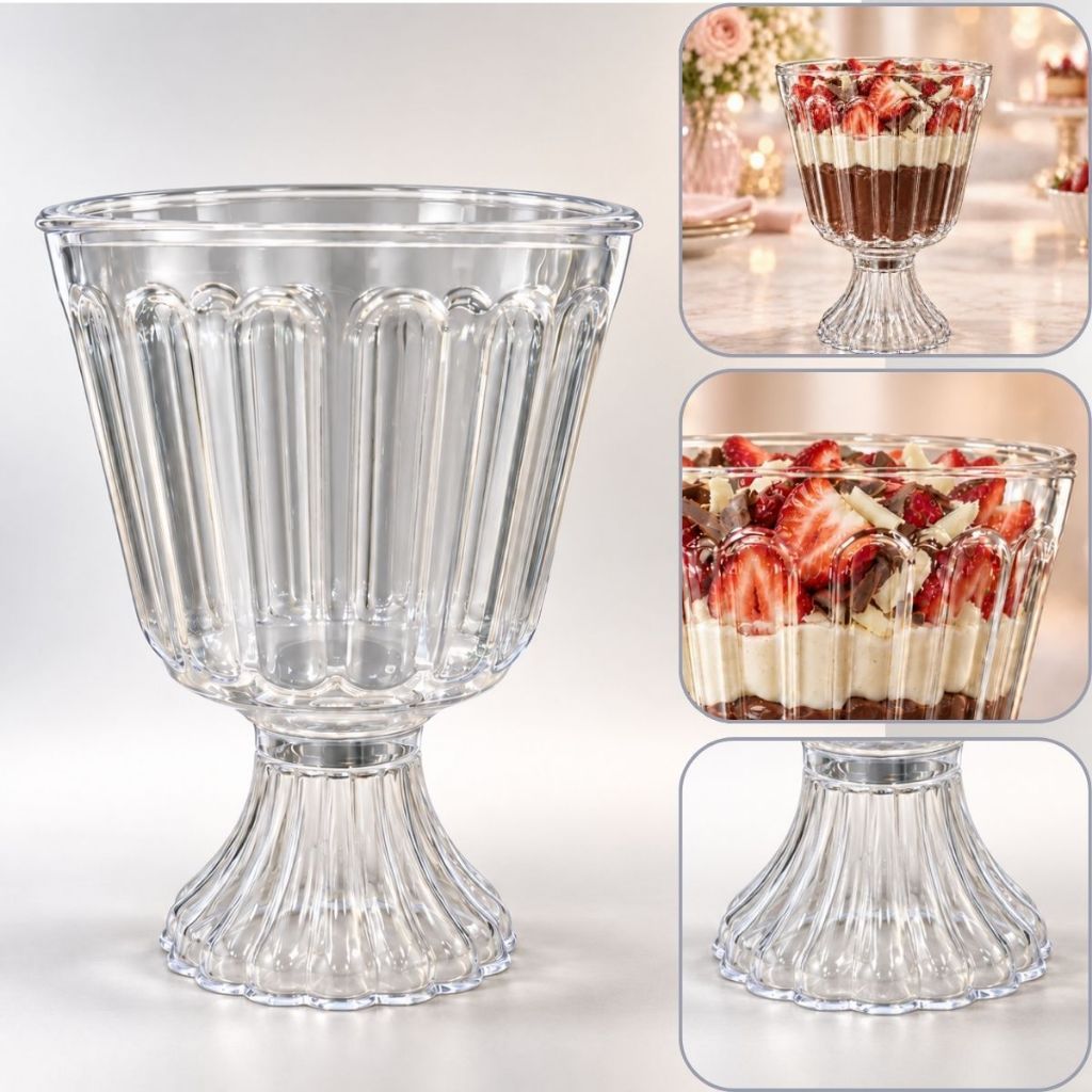 10 Taça Confeiteiro Acrilica Cristal 1,250L LSC TOYS NATAL 2023 (CHOCO)