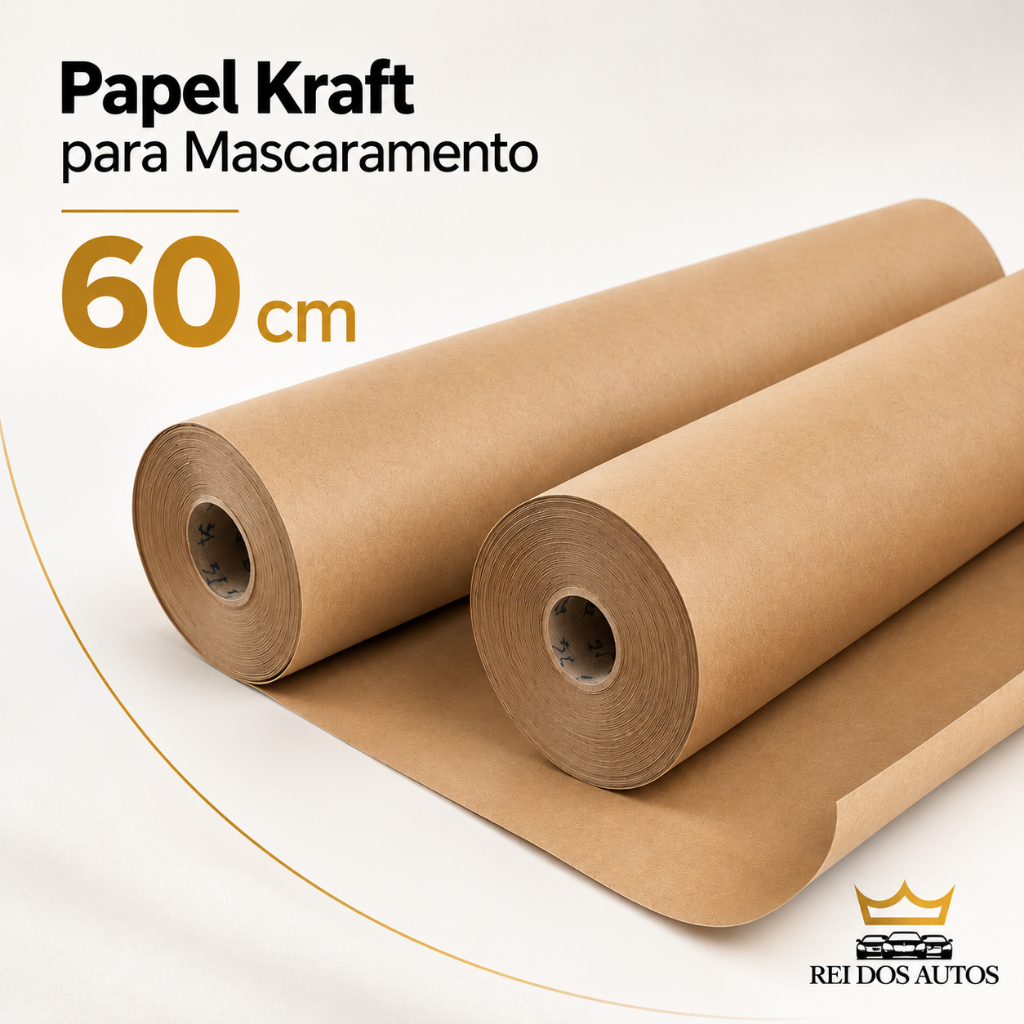 Papel Eco Kraft 60cm Multiuso Para Mascaramento De Pintura Embalagens De Envios E Protecao De Superficies