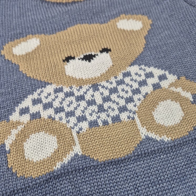 Macacão bebê Tricot Ursinho Clássico Yan · foto 2