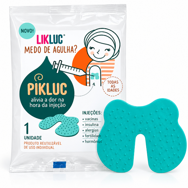 Likluc Pikluc Aparelho Para Alivio Da Dor Na Hora Da Injeção Verde Tamanho Único