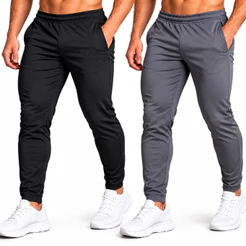 Kit 2 Calças Jogger Masculina Elastano Flex Fit Para Atividades ao Ar Livre e Academia P M G GG G1 G2 G3 G4