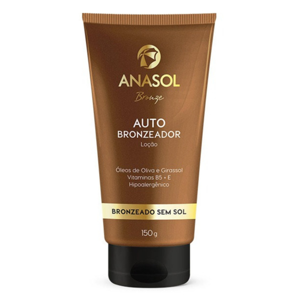 Imagem Autobronzeador Anasol Bronze Loção 150g Bronzeado Sem Sol com Óleos de Oliva Girassol Vitaminas B5 E