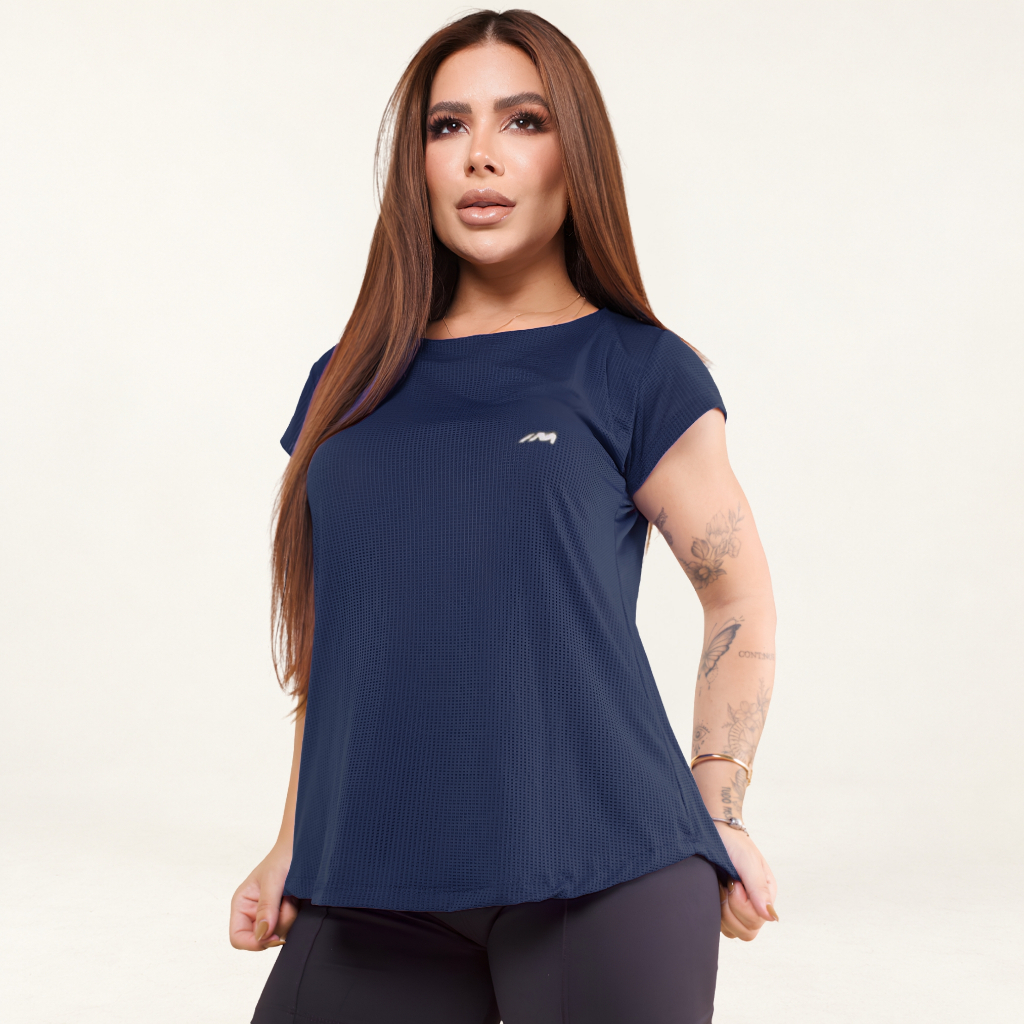 Camiseta Academia Feminina Dry Fit Camisa Blusa Caminhada Musculação Treino Fitness