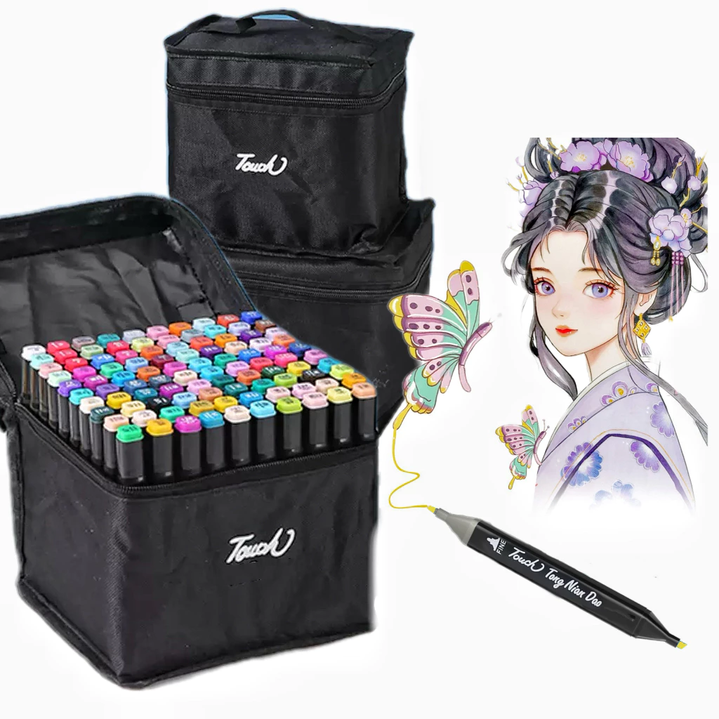 Cores Caneta Marcadora KIT10/24/36 Com Ponta Dupla/Pintura De Arte/Aquarela , Cerâmica E Construção — imagem 1
