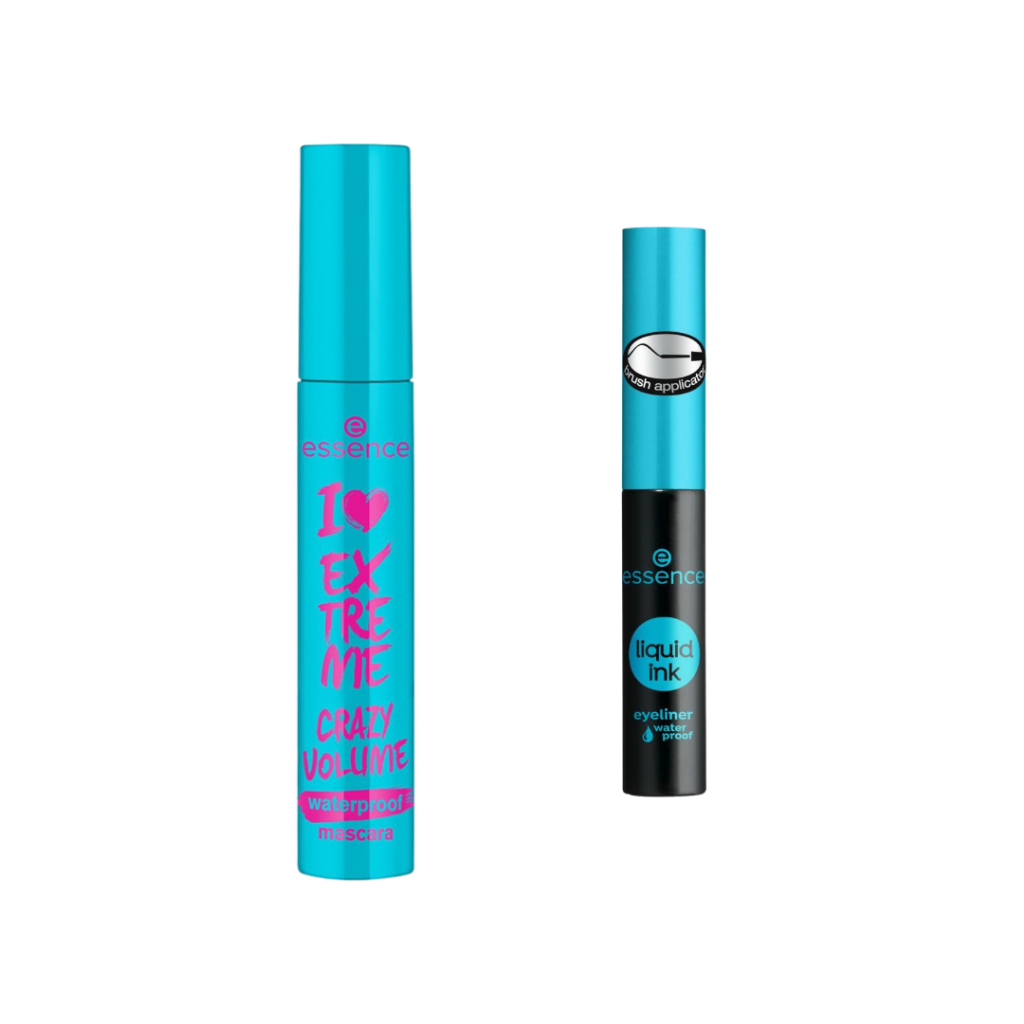 KIT Máscara de Cílios I Love Extreme Crazy Volume + Delineador Líquido à prova d’água essence