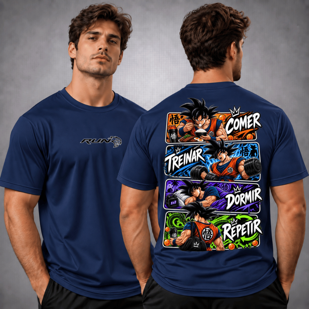 Camiseta Masculina Dry Fit Esportiva Academia Musculação Treino Crossfit Casual Dia a Dia